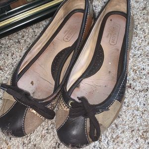 Used Coach Shoes with scuff on the tip